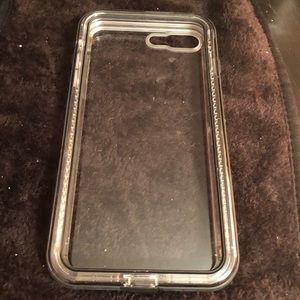 Lifeproof iPhone 7/8+ case-  clear/black